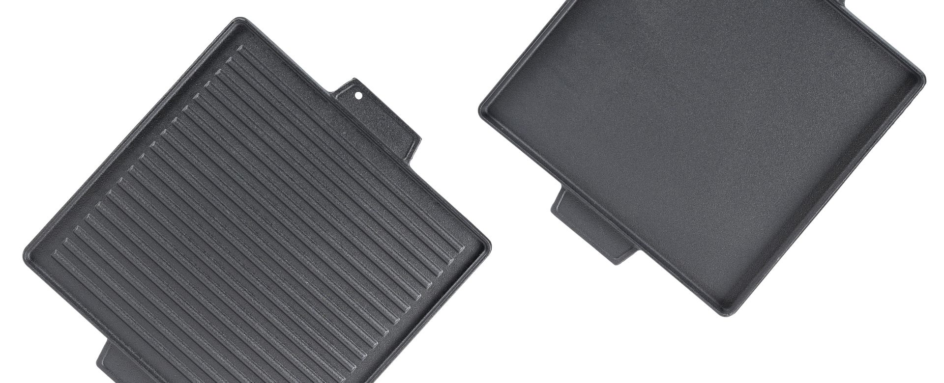 Cast iron grill plate for cooking